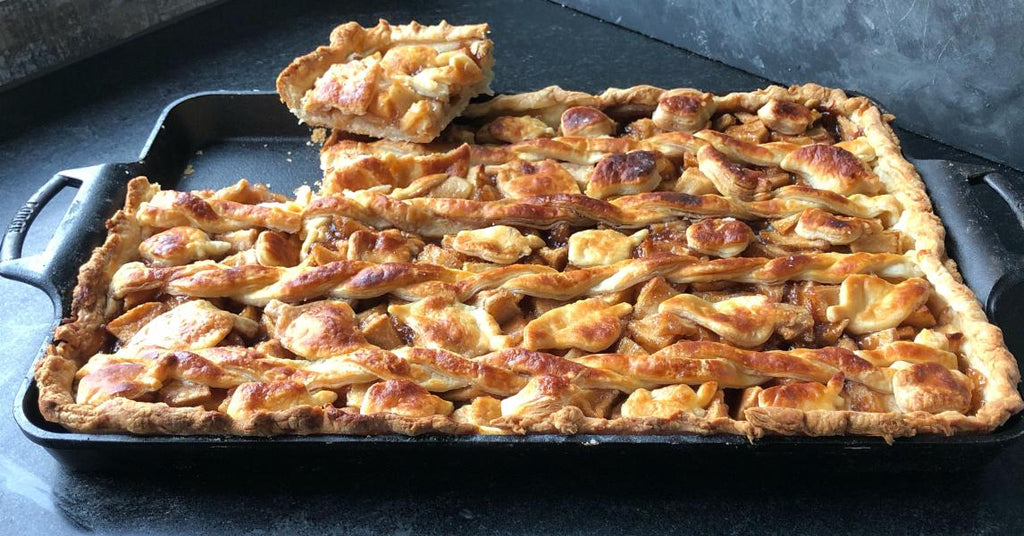 Apple Slab Pie in Buttermilk Pastry