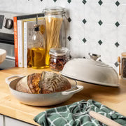 Lodge Enameled Cast-Iron   Bread Oven Cloche , Oyster 10.35"
