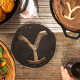 Yellowstone™ 8 Inch Seasoned Cast Iron “Power Y” Trivet BY LODGE