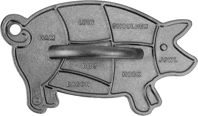 Lodge Seasoned Cast Iron Pig Press
