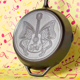 AVAILABLE NOW! LODGE 12 Inch Skillet "Love is Like a Butterfly" Dolly Parton Skillet