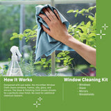 E-CLOTH WINDOW CLEANING KIT ORANGE includes  2 Types of cloth