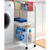 "Slim De Lux" Rolling Cart by Metaltex