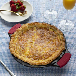 SAVE 20%!   9 Inch Seasoned Cast Iron Pie Pan