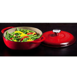 Enamel Dutch Oven 3 qt. (Red) by Lodge