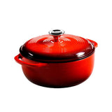 Enamel Dutch Oven 4.5 qt. (Red) by Lodge