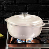 Enamel Dutch Oven 6 qt. (White) by Lodge