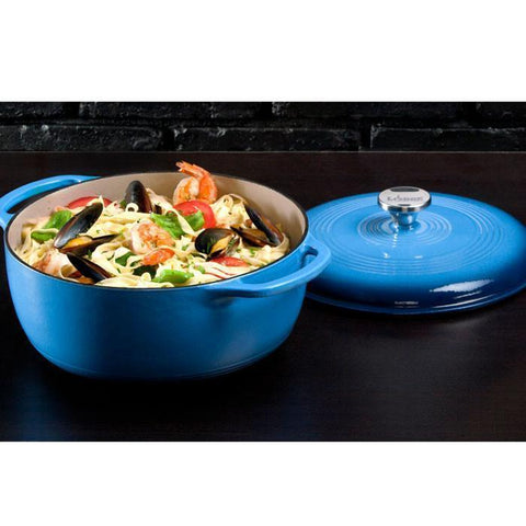 Enamel Dutch Oven 6 qt. (Blue) by Lodge