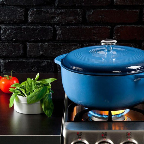 Enamel Dutch Oven 7.5 qt. (Blue) by Lodge