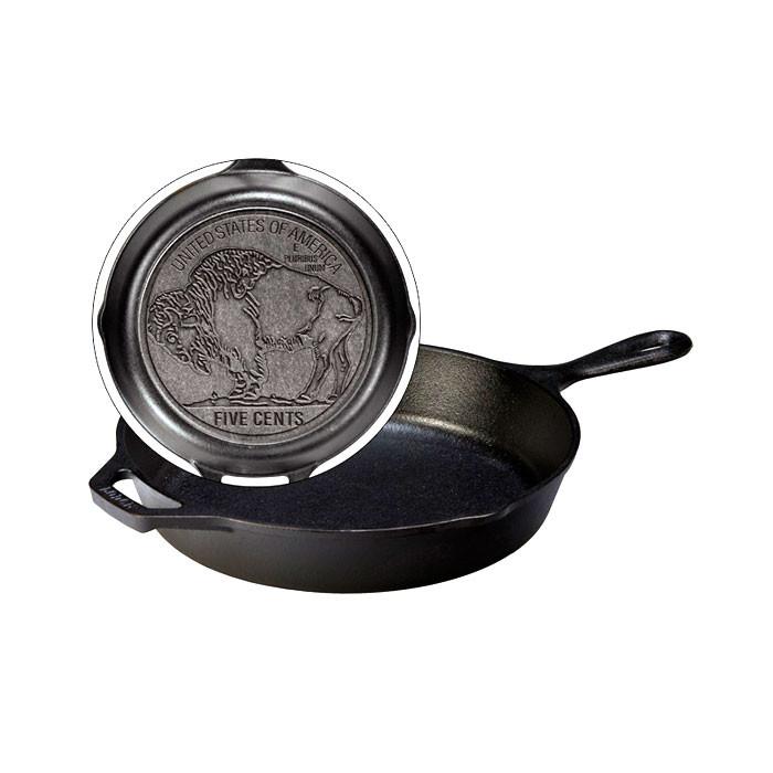 Cast Iron Buffalo Nickel Skillet 10.25 Inch by Lodge